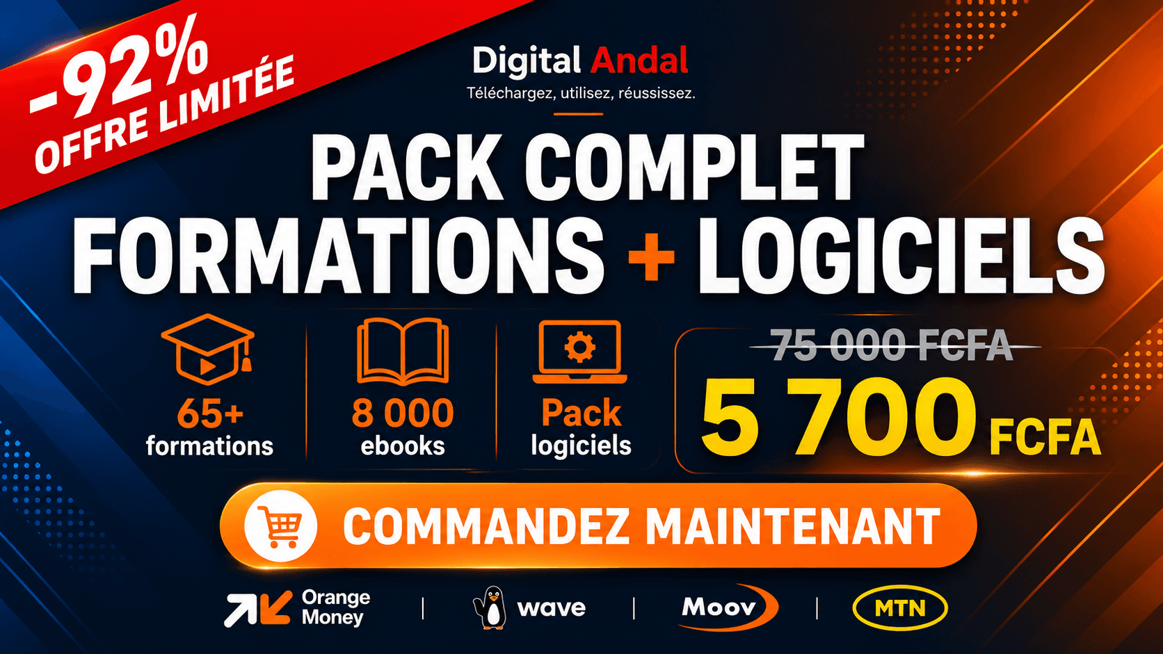 Pack Complet Formations en marketing digital et IA + Logiciels